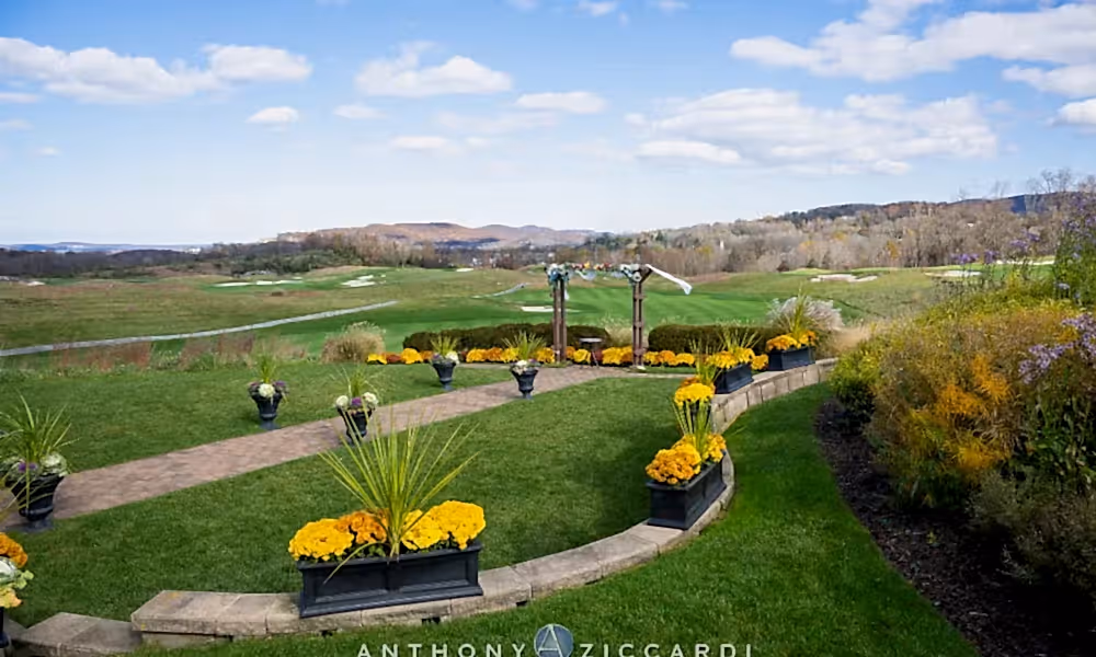Ballyowen Wedding Garden during fall.