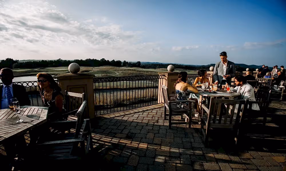 Ballyowen Clubhoue patio.
