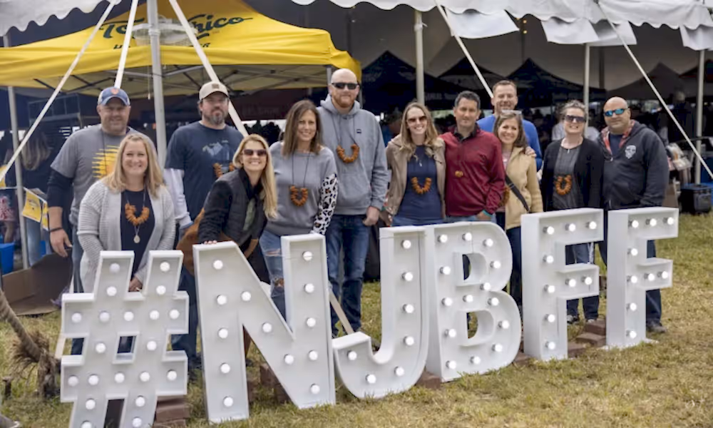 People posing with NJBFF Sign at NJBFF