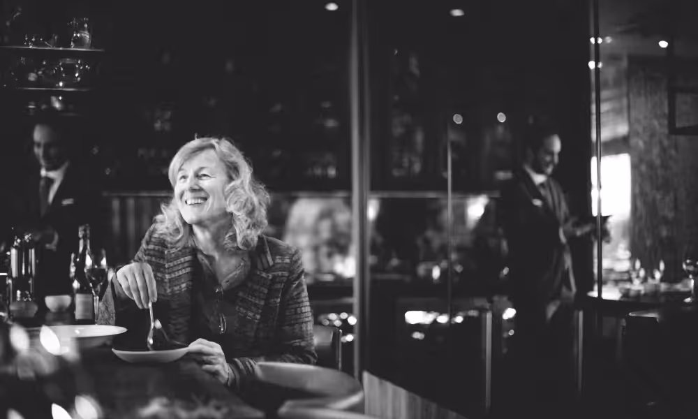 Susanne Wagner at Sommelier Table