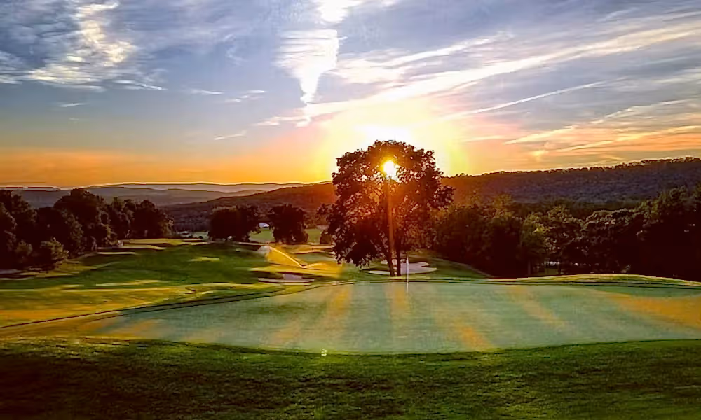 Sunsetting over Wild Turkey Golf Course
