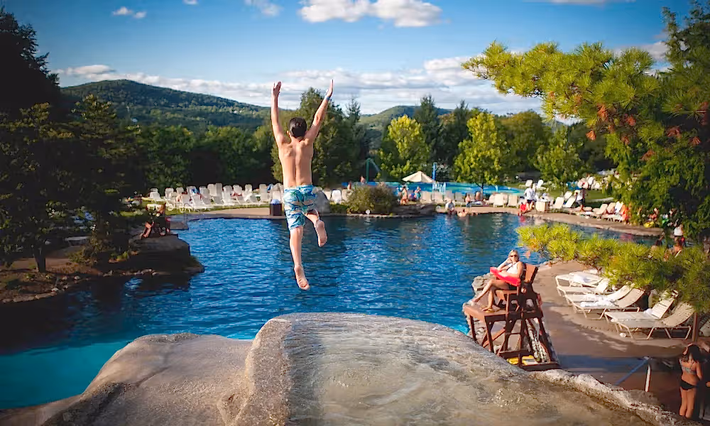 Cliff Jump at Minerals Pool