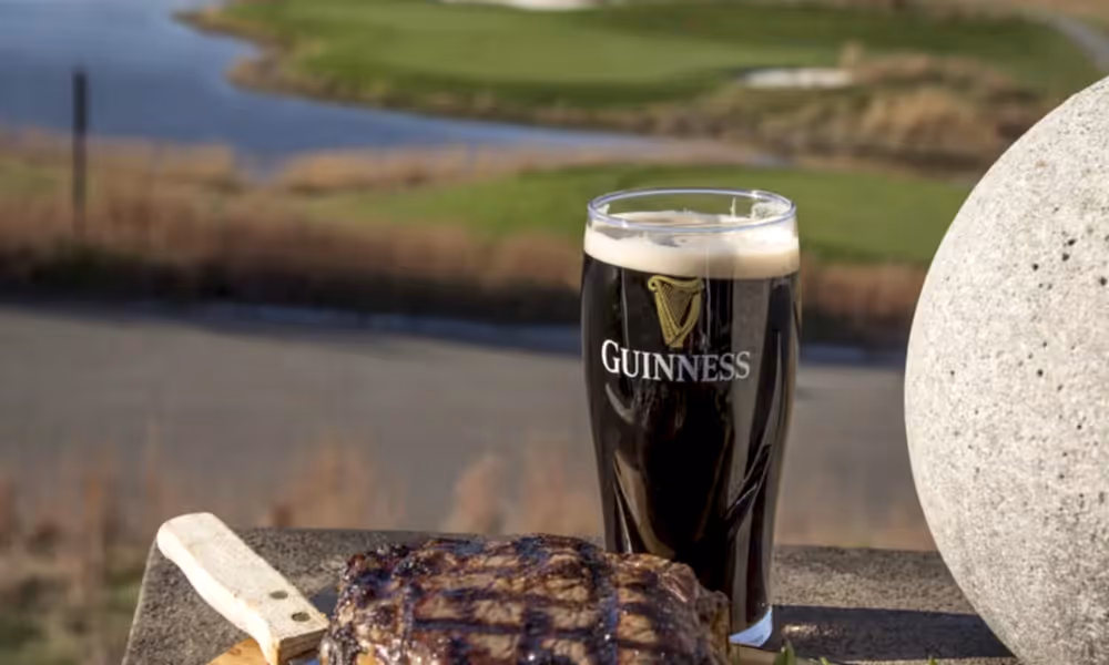 Owen's Pub Steak with a Guinness