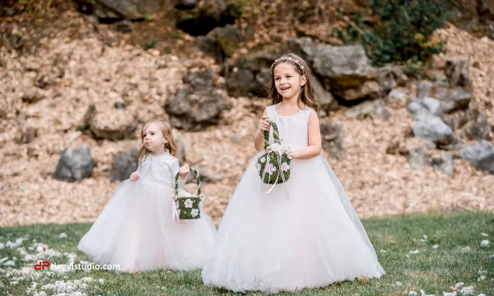 Flower girls at the Quarry