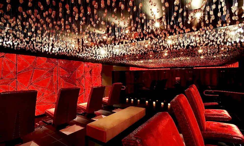 Reflections Spa crystal room.