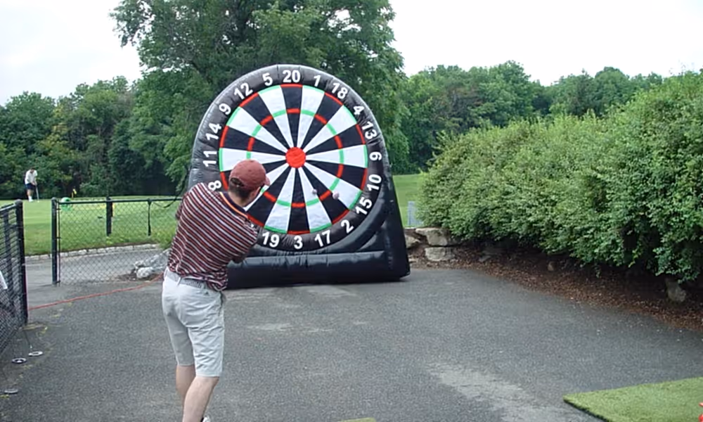 Golf darts at Black Bear Bourbon BBQ