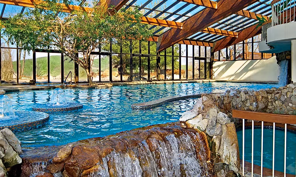Indoor pool at Minerals Hotel at Crystal Springs Resort in NJ