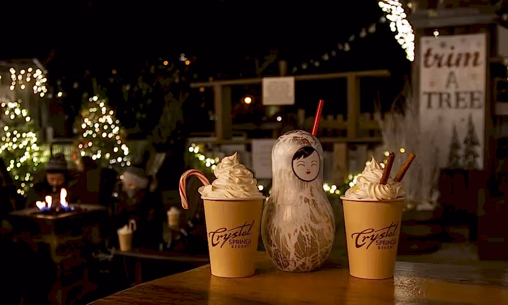 Festive drinks at Frosty's Cantina.
