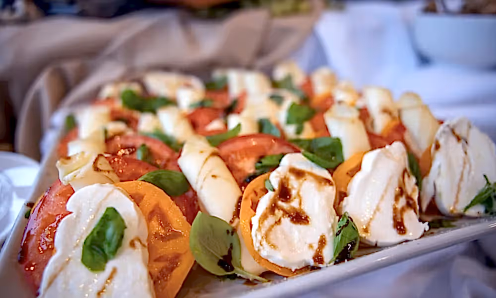 Caprese dish