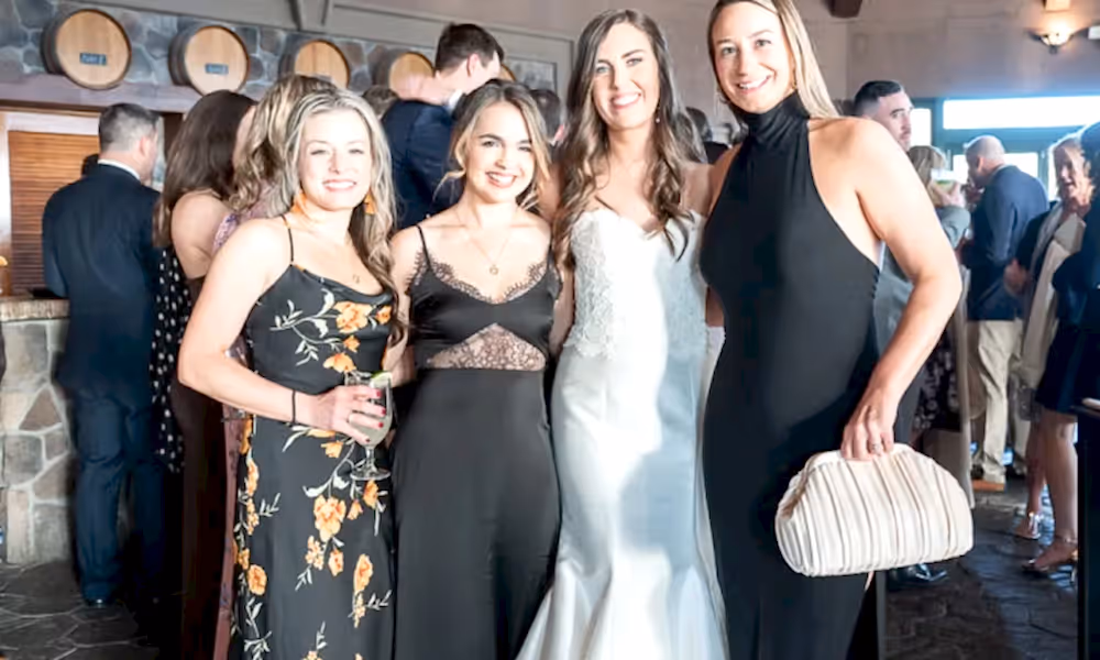 Group of girls at cocktail hour