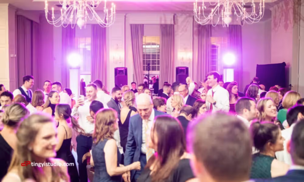 Wedding reception in the emerald Ballroom