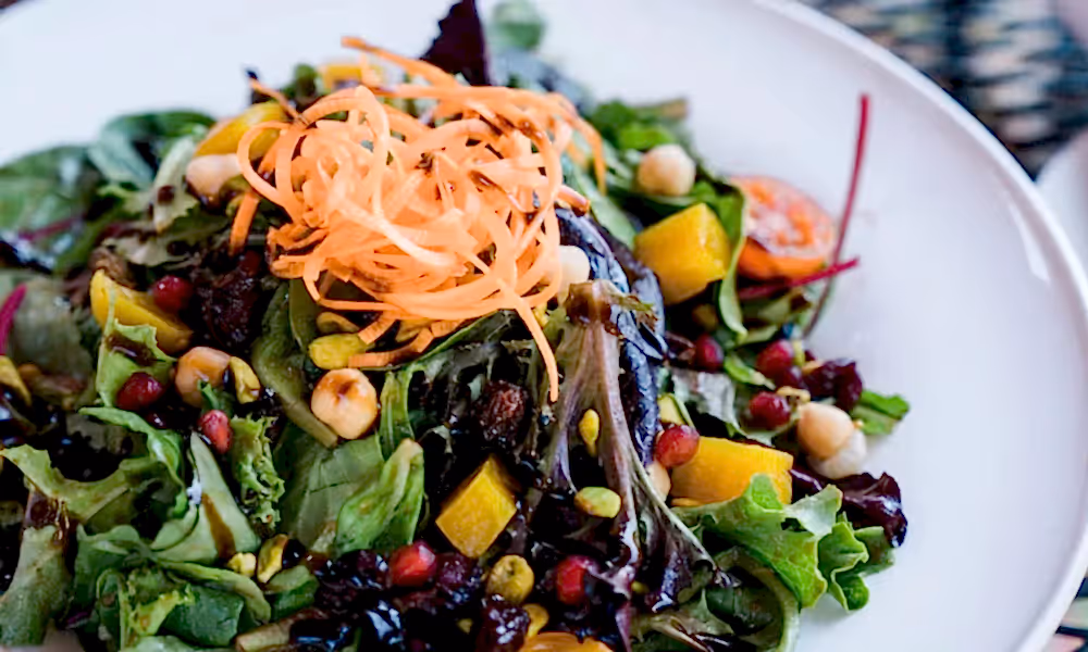 Colorful salad from Kites Restaurant