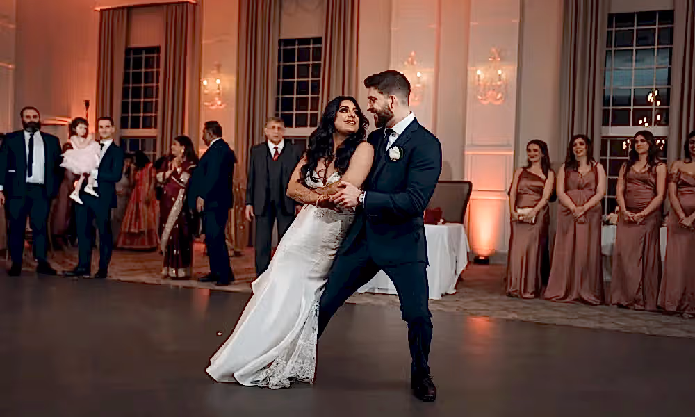 Wedding reception in the Emerald Ballroom