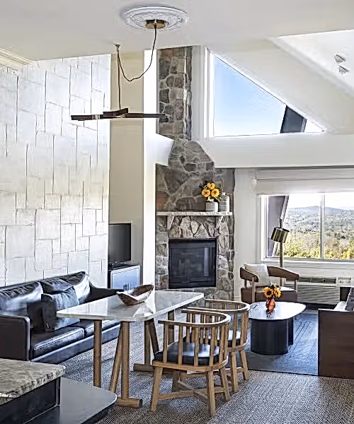 Hotel suite living area