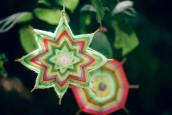 Paper ornaments.