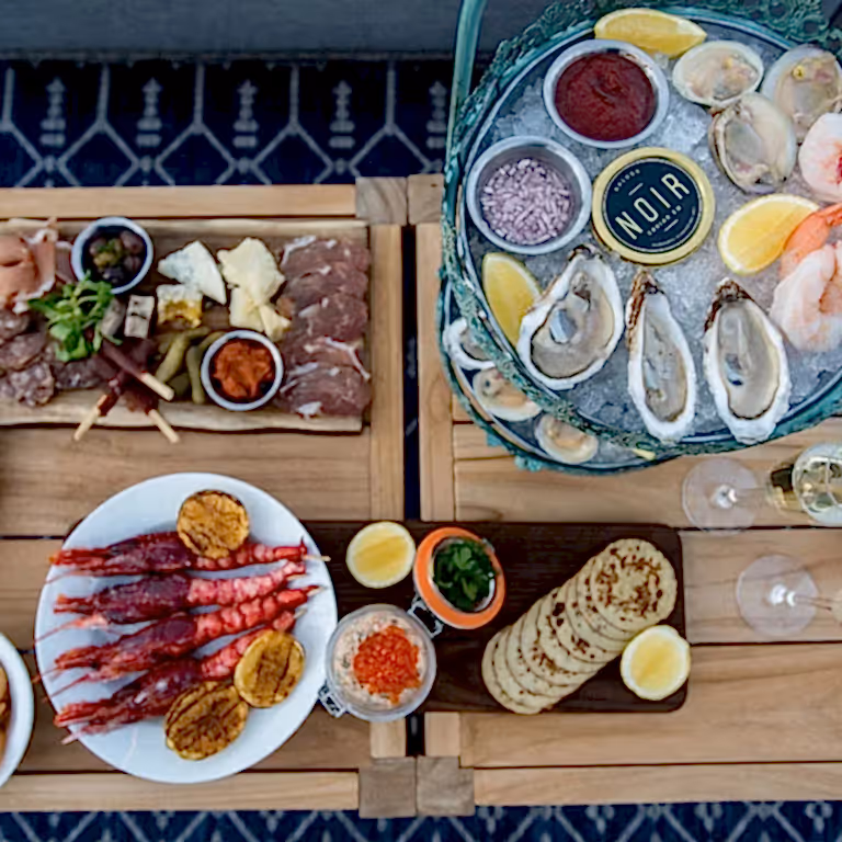 Champagne Chalet Food Presentation