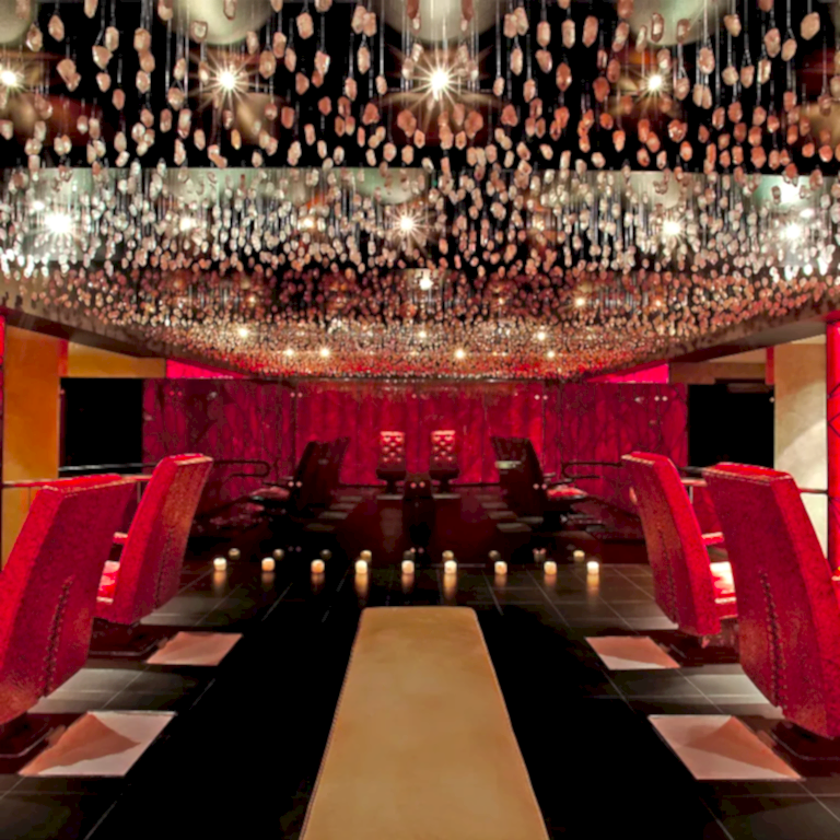 Reflections Spa crystal room.