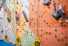 Children rock climbing.