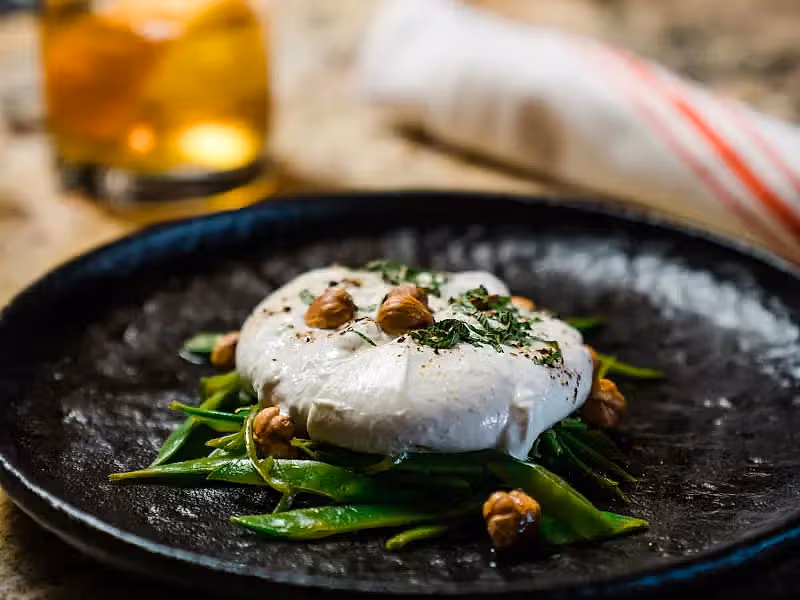 Burrata and a Libation