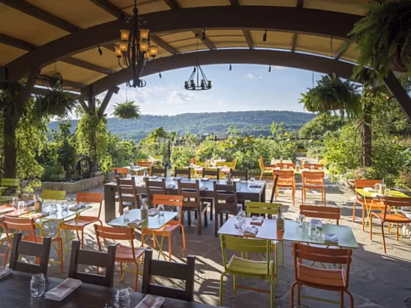 Chef's Garden outdoor seating at Crystal Springs Resort NJ